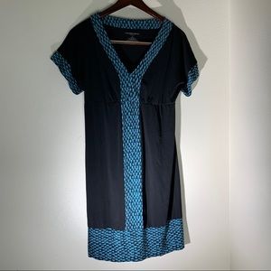 Liz Lange maternity Dress Size Medium Blue & Black